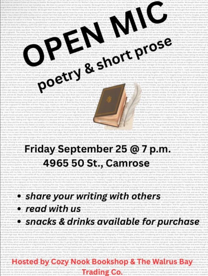 Open Mic Poetry & Short Prose