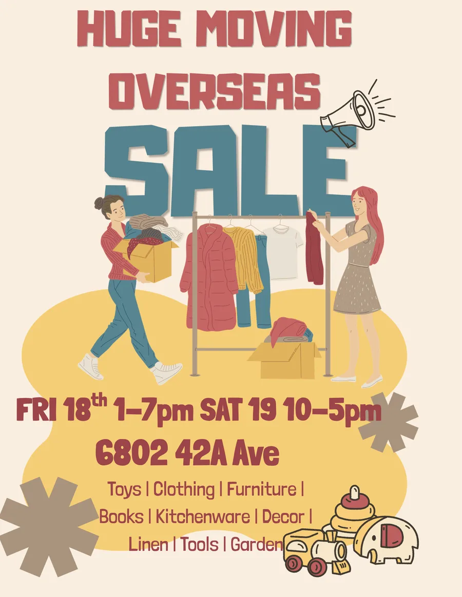 Moving Overseas Garage Sale