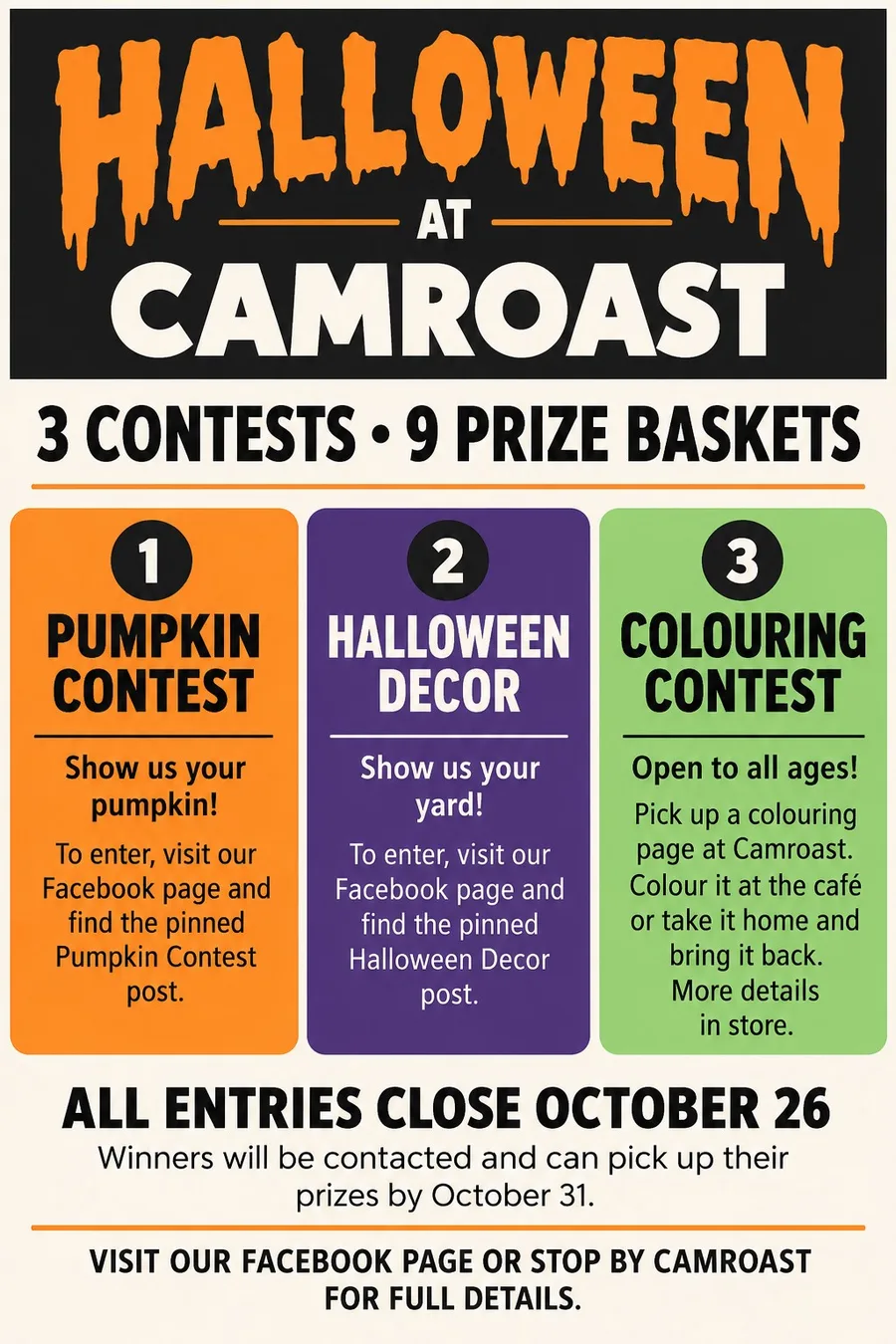 Halloween Contests at Camroast