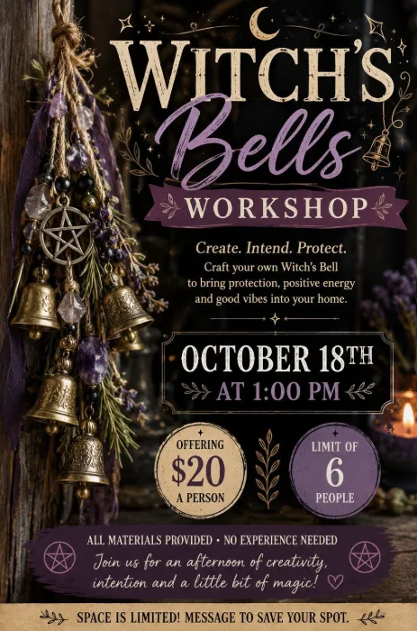 create your own witch's bell workshop