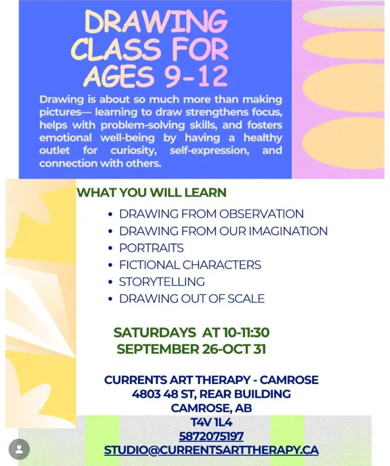 Drawing Class Ages 9-11