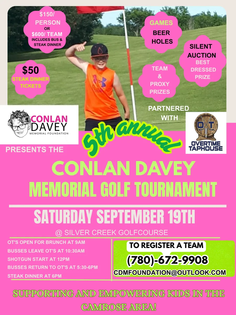 5th Annual Conlan Davey Memorial Golf Tournament
