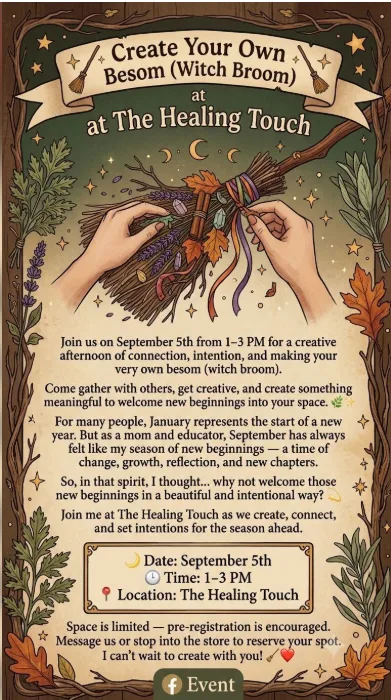 Create your own Besom or witchs broom